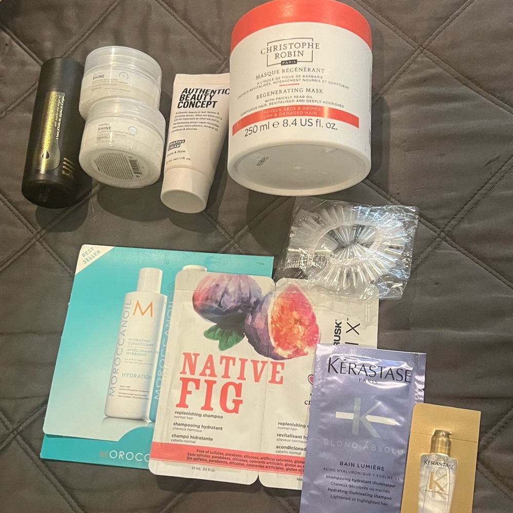 HAIR BUNDLE Christophe Robin Regenerating Mask with Prickly Pear Oil 250m + more